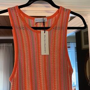 White + Warren beach dress